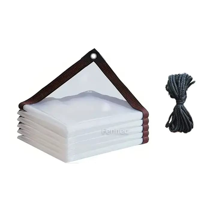 Bâche transparente en PE épaisse, imperméable, résistante aux UV et aux déchirures, en vinyle plasti