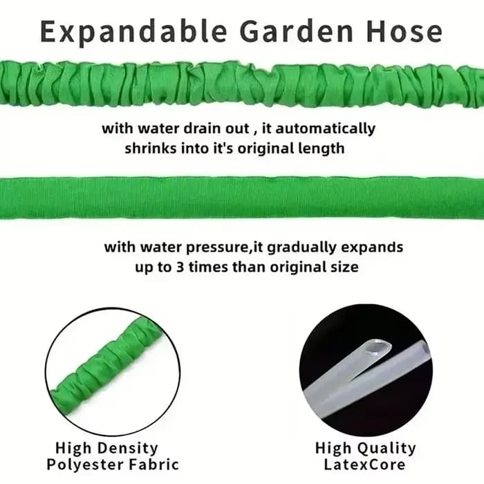 Tuyau d'arrosage de jardin extensible, haute pression, lavage de voiture, magique, flexible, JPeople