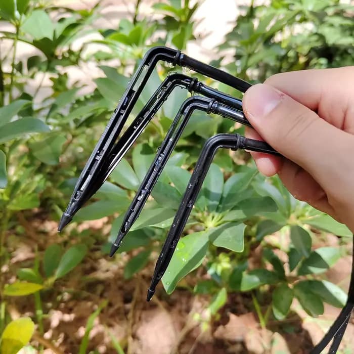 WUJIE-Kit de micro goutteurs d'irrigation pour tuyau de 3/5mm, flèche courbée, pour arrosage de jard