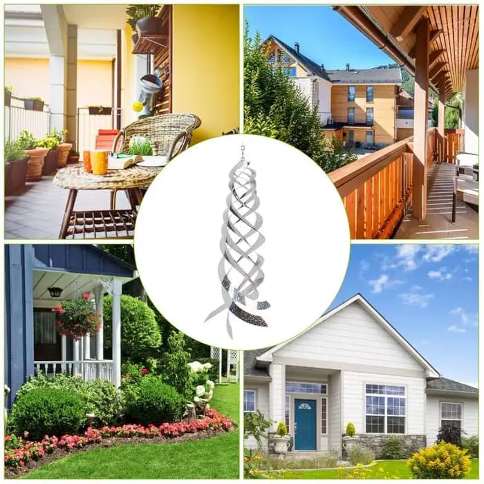 Répulsif à Oiseaux Rotatif en Spirale pour Décoration de Jardin, Nouveau Dispositif de Contrôle, de