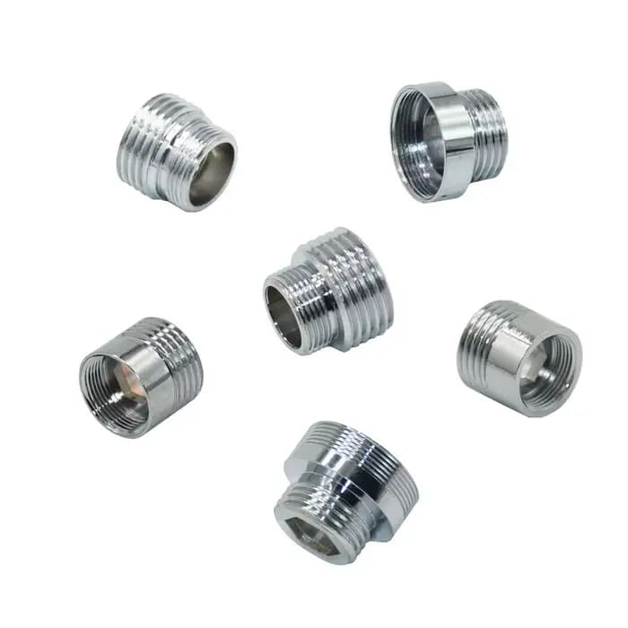 Connecteur fileté mâle en laiton argent M16 M18 M24 M28 à 1/2, pour connecteur de Conversion de robi