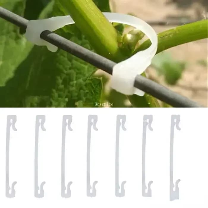 Clips de Support pour plantes en plastique, 50 à 400 pièces, 6CM, Clips de fixation pour tomates et