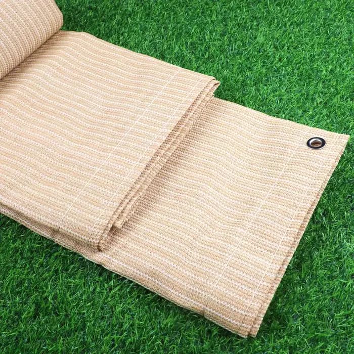 Filet Pare-Soleil en HDPE Beige, Épais à 96% °, Anti-UV, pour l'Extérieur, Pergoles, Modifications,