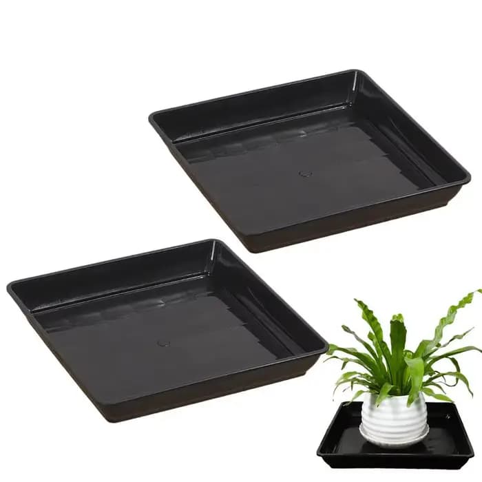 Soucoupe à plantes carrée, Pot de fleur Durable, plateau robuste pour intérieur et extérieur, Pot de