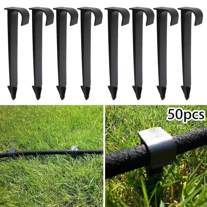 Piquets de sol de Type C DN16, 50 pièces, pour tuyau PE, tuyau d'irrigation goutte à goutte, support