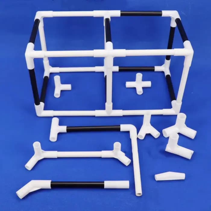Connecteur blanc en plastique ID 8mm, coude droit stéréoscopique, joint en T jardin verger pelouse d
