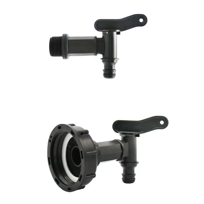 Adaptateur précieux S60 IBC, filetage 3/4 ", vanne d'irrigation du robinet, connecteurs d'eau de jar
