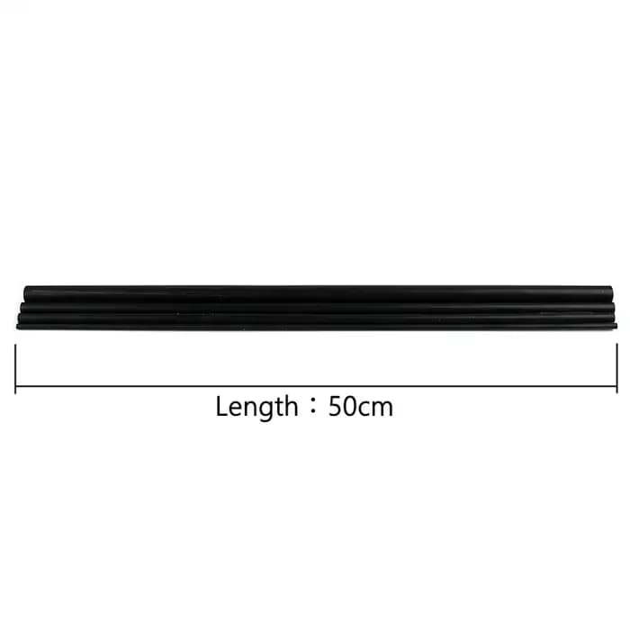 3 ~ 8 pièces longueur 50cm diamètre extérieur 5 ~ 19mm PVC tuyau noir Aquarium Aquarium Tube raccord