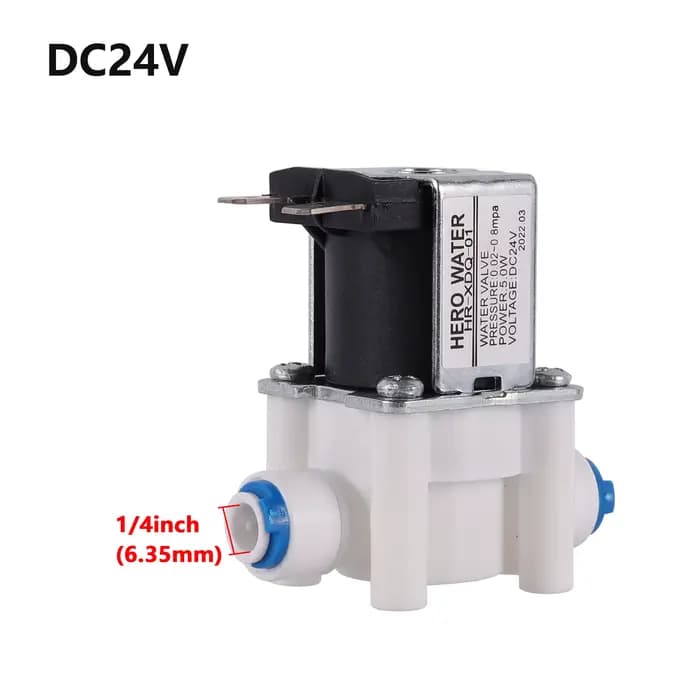 DC 12V AC 220V électrovanne d'entrée électrique normalement fermée 1/2 "3/4" 1/4 "N/C électrovanne d