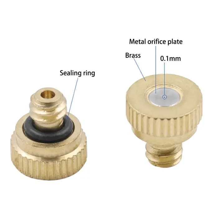 Buse d'atomisation 3/16 ", 10 pièces, accessoires de système d'eau de refroidissement par pulvérisat