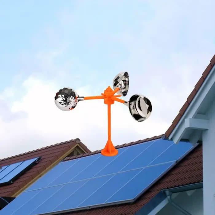Moulin à Vent Anti-Épouvantail pour Oiseaux, Dispositif Rotatif Durable avec Moulage de Vis, pour Ar