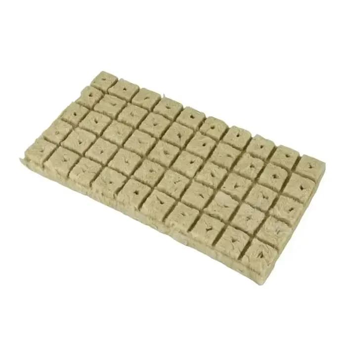 Stonewool Hydroponic Grow Media Cubes, Soillless Substrat, Seeded Rock Wool Plug, Seedling Night, Pl