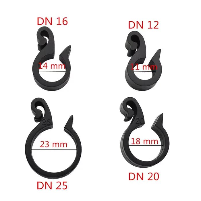 Clips de fixation de connexion de tuyau de jardin, boucles de fixation en plastique, outil de serrag