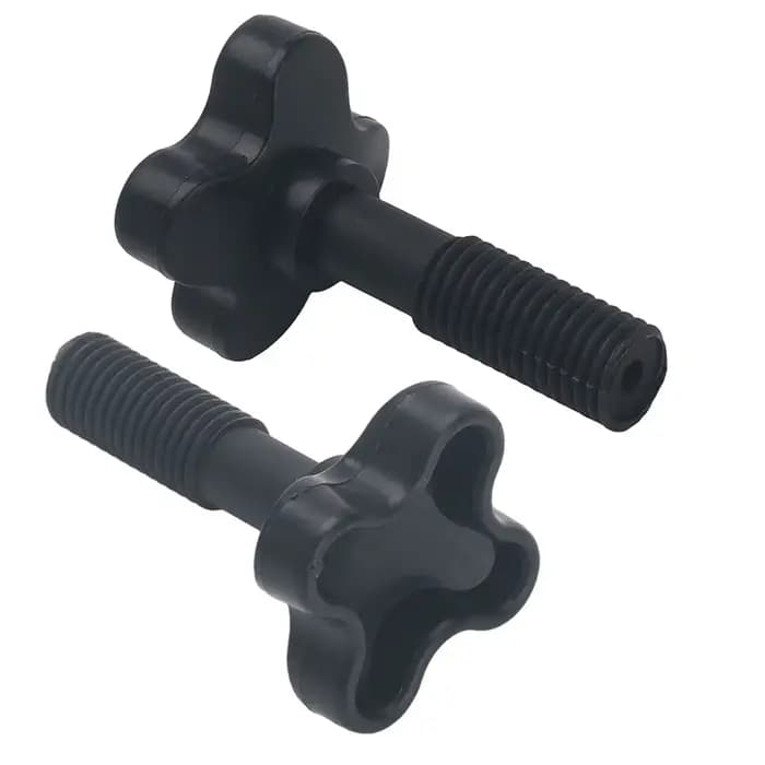IMAand-Vis de fixation en plastique pour balançoire de jardin, boulons en plastique noir robuste pou