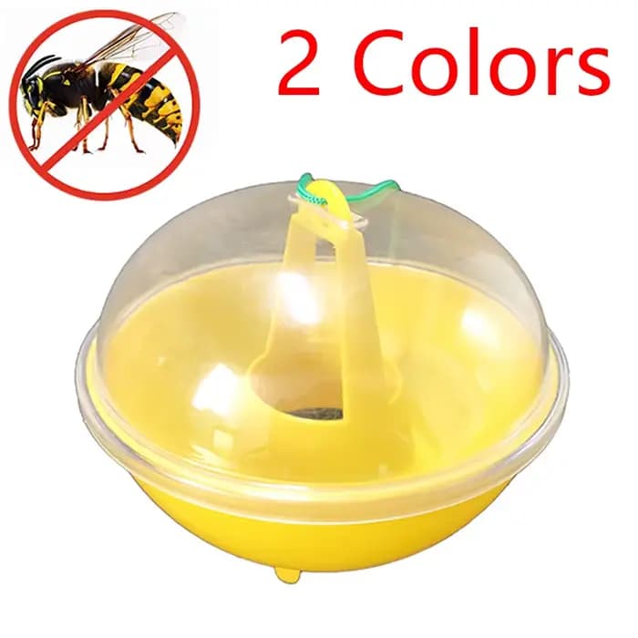 Piège à abeilles en forme de dôme en plastique suspendu pour l'extérieur, piège à guêpes, pour la mo