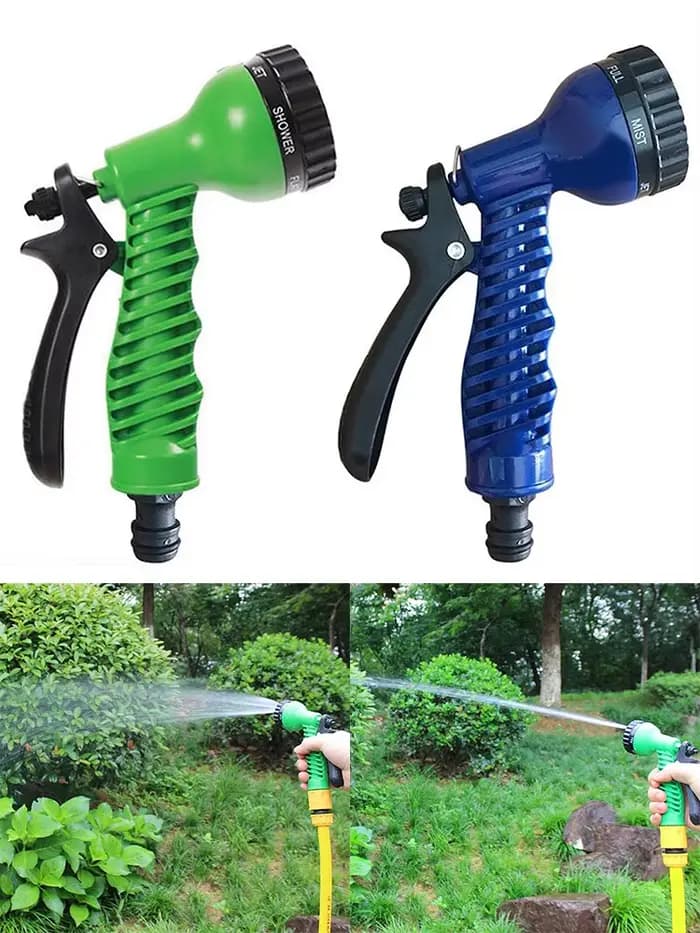 1x pistolet à eau haute pression tuyau d'arrosage arroseur jardin buse réglable tuyau pistolet d'arr