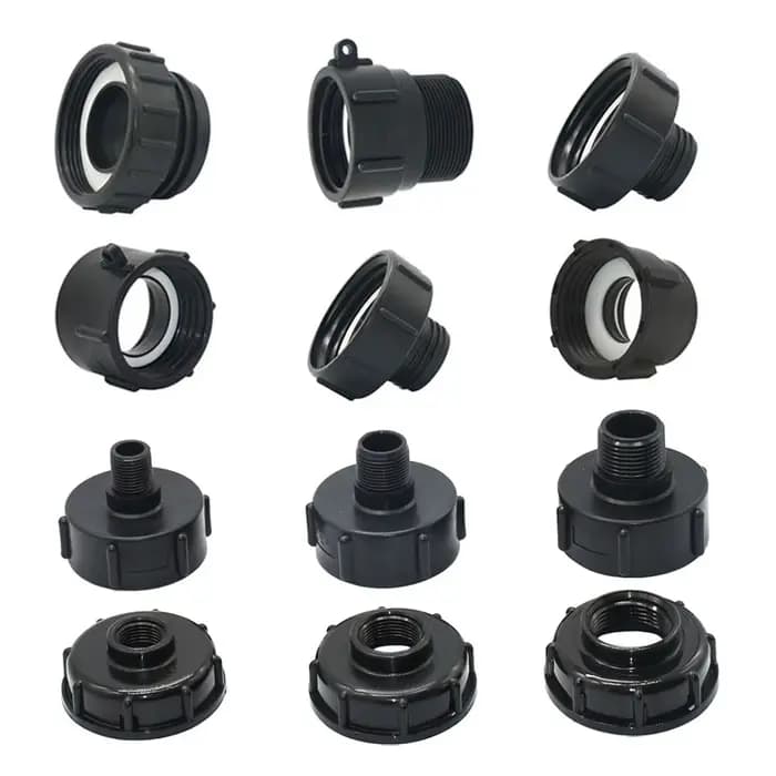 Adaptateur de réservoir IBC S60 x 1/2 "3/4' 1" 1.5 2 "63/75/80/100mm, connecteur fileté, baril de to