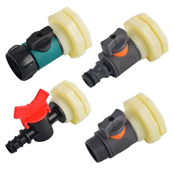 Kit de montage de cloison de baril de pluie, assujetde baril de pluie en PVC avec adaptateur de tuya