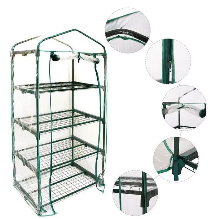 Mini serre de jardin portable, serre chaude pour plantes et fleurs, idéale pour le jardinage en exté
