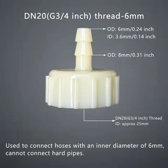Connecteur de tuyau femelle G3/4 pouces DN20, filetage intérieur, accessoires de pompe à eau, raccor