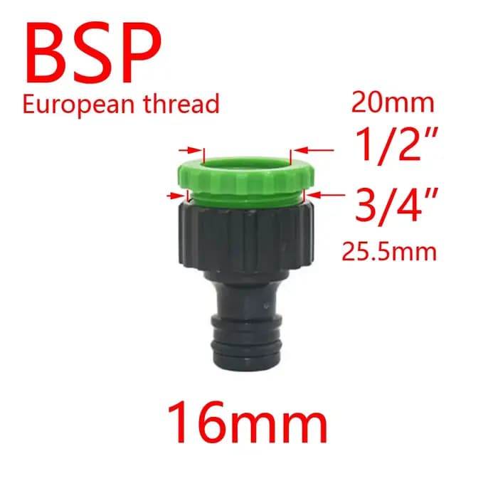 Robinet d'arrosage 1/4 ", connecteur rapide pour tuyau d'eau, 4/7 8/11 16mm, Joint 1/2 "1" 3/4 ", fi