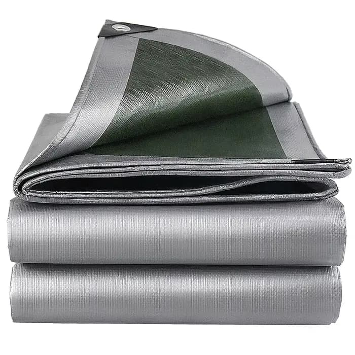 Bâche PE 0,32 mm imperméable pour extérieur, jardin, abri pour plantes, bateau, voiture, camion, auv