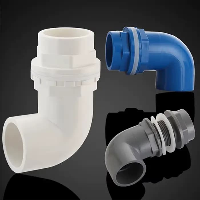 I.D20 ~ 50 mm PVC Aquarium 90 ° Connecteur de Drainage coudé, Joints de débordement d'aquarium, tu