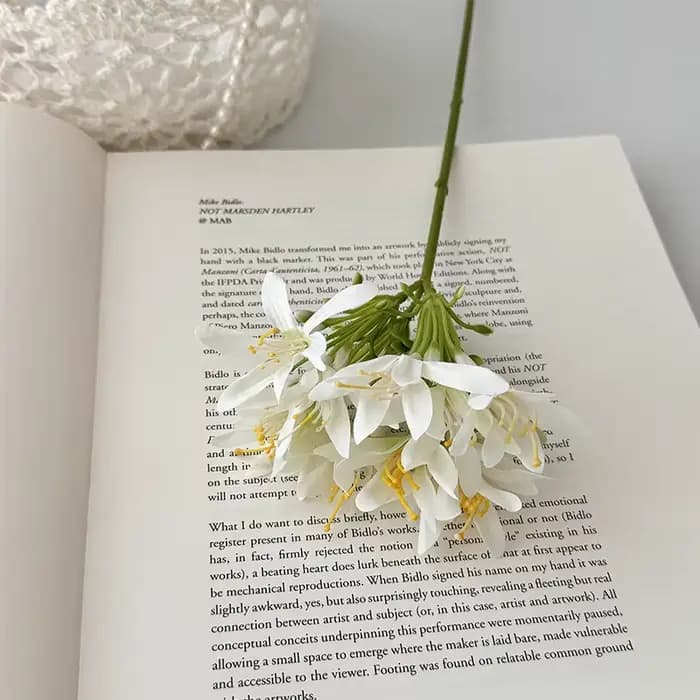 Fleur artificielle Agapanthus de 60 cm pour la maison, la table, les mariages, les boutiques, les bo