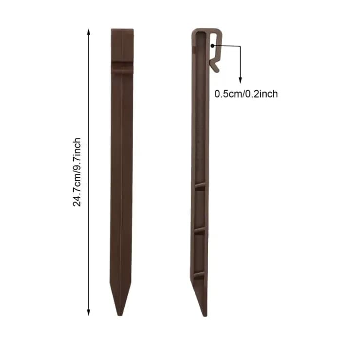 Clous en plastique dur de 25cm, 10/20 pièces, pour tente, ancre au sol, bâtons de sol, couverture mu