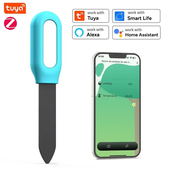 Tuya Zigbee capteur de sol humidité température détecteur d'humidité vie intelligente Assistant à la