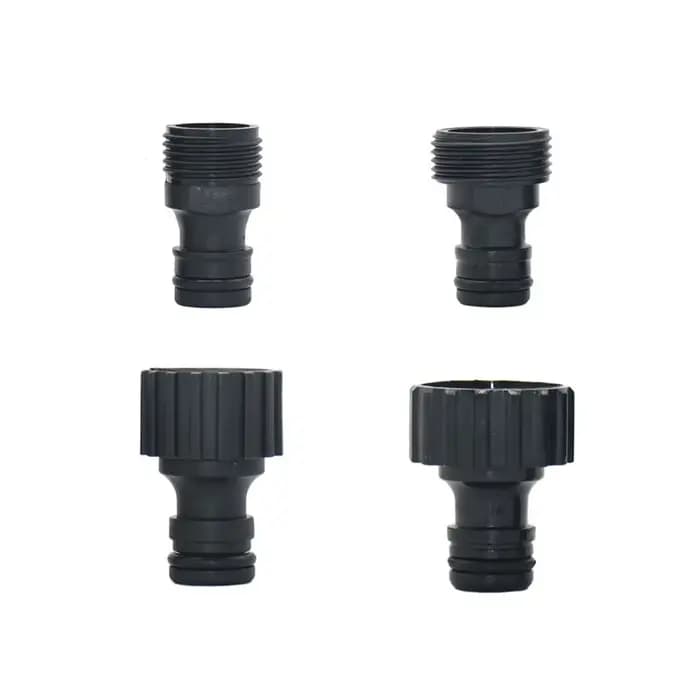Connecteurs rapides de mamelon de 16mm, avec filetage mâle femelle de 1/2 3/4 pouces, adaptateur de