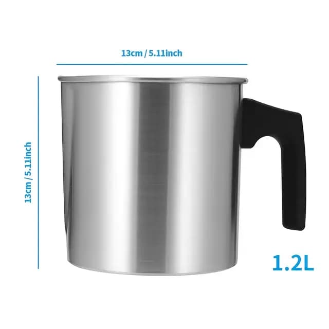 Pot de fusion de bougie en acier inoxydable, tasse de fusion d'avertissement, pot verseur exécutif p