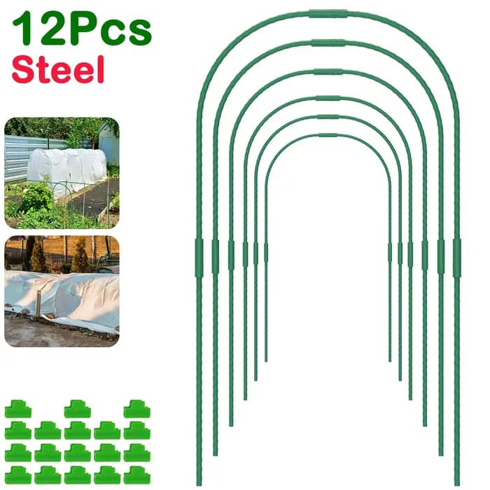 Cerceaux en acier pour plantes à effet de serre, durable, réutilisable, bricolage, arche de semis, s