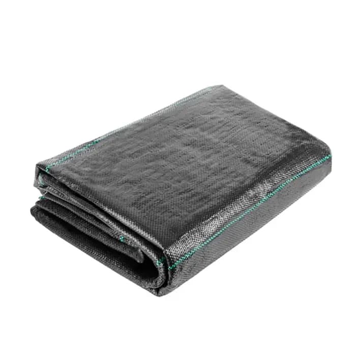 Tissu de lutte contre les mauvaises herbes tissé PE, 161,4 pi/32,8 pi, pour plantes, anti-enge, pail