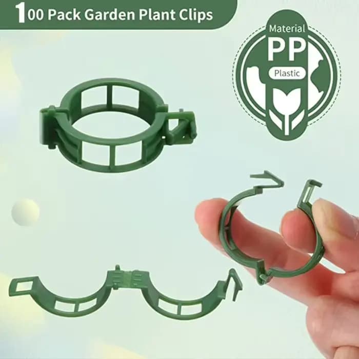 Pince de support en plastique pour plantes, clips de piquet en treillis, support de serre, légumes e