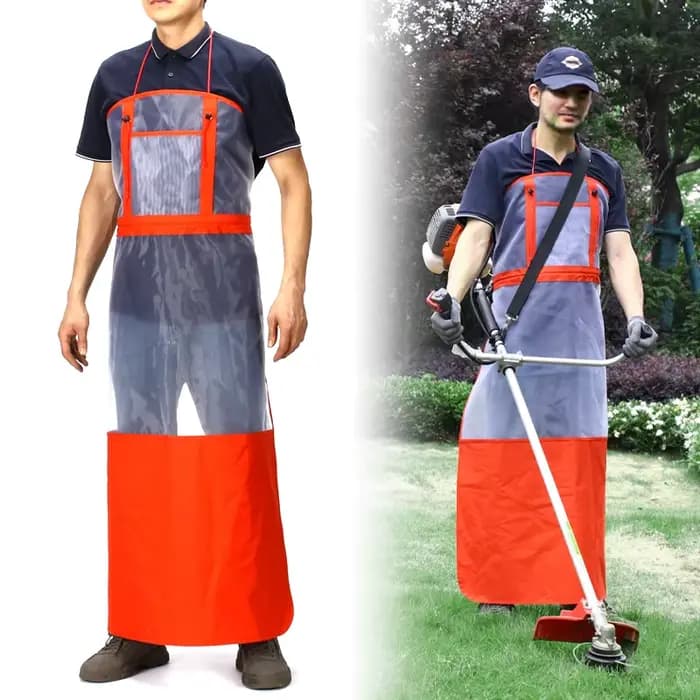 Tablier de tonte de jardin à double épissure amélioré - Tablier de jardinage extérieur avec maille r