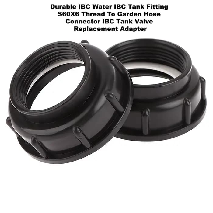 Adaptateur précieux pour conteneur IBC, vanne Schutz, filetage fin 62mm à 60mm, raccords à filetage