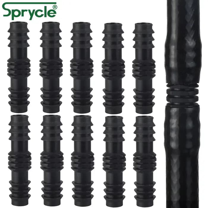 SPRYCLE 10 pièces 16mm raccords connecteur droit Micro Irrigation goutte à goutte 1/2 ''PE tuyau tuy