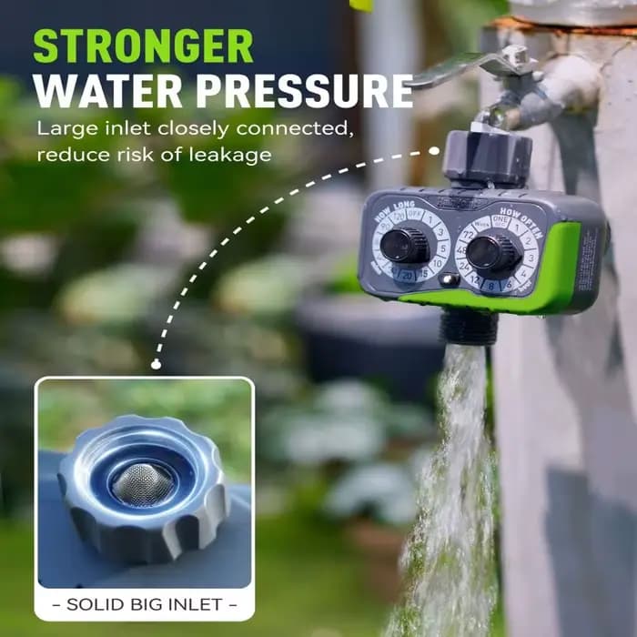 Minuterie d'eau jardin automatique, contrôleur mécanique réglable 1 à 72 heures avec boîtier résista