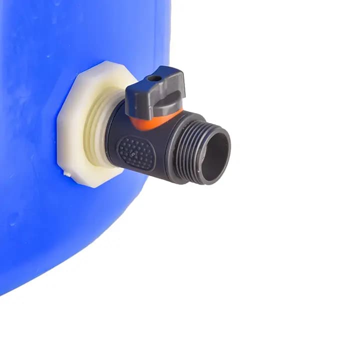 Kit de montage de cloison de baril de pluie, assujetde baril de pluie en PVC avec adaptateur de tuya