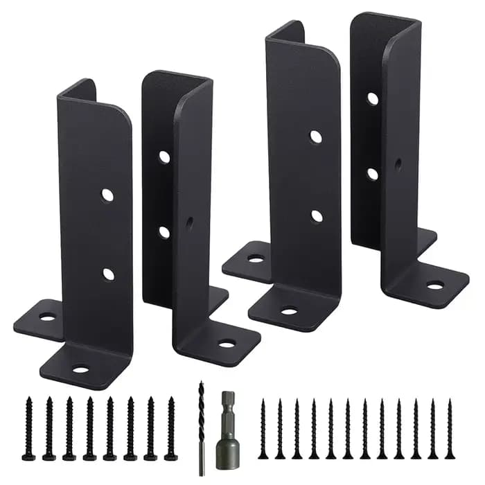 Supports de Base d'ancrage en métal, pont réglable, Support de meubles de pavillon de clôture pour g