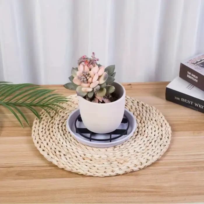 Coussin de Pot de fleur à grille circulaire, supports surélevés, adapté aux soins des plantes en Pot