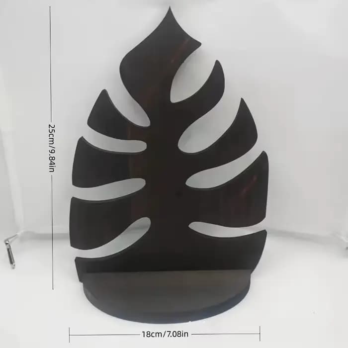 1 étagère murale en bois pour plantes Monstera
