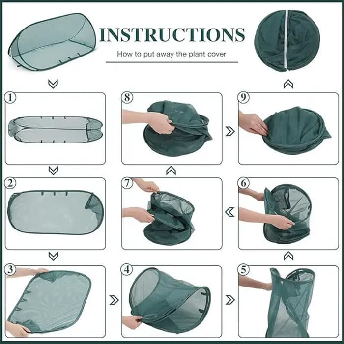 Filet de protection pop-up pour plantes de jardin