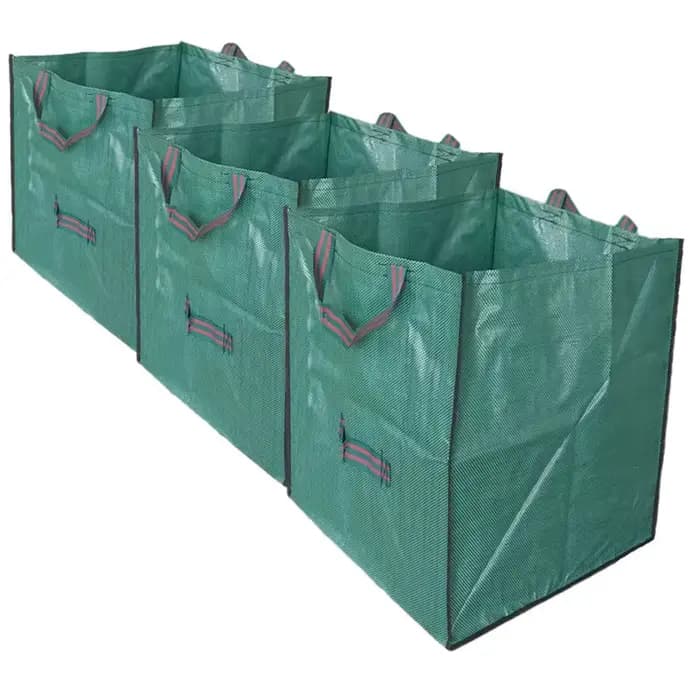 Sac de rangement de jardin robuste de 60/125 L | Sac de ramassage de feuilles et de débris