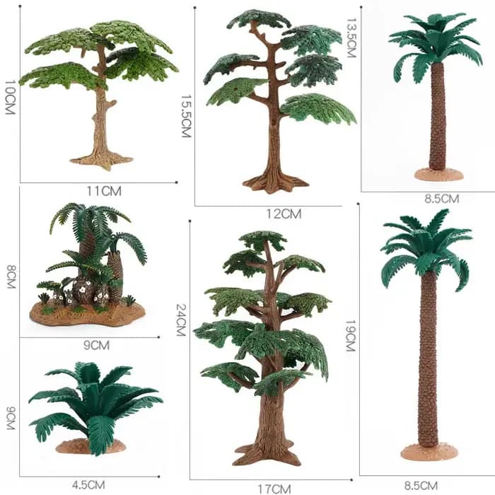 Cadeaux Décoration de jardin Micro-paysage Plantes de la période jurassique Modèle de scène de bosquet