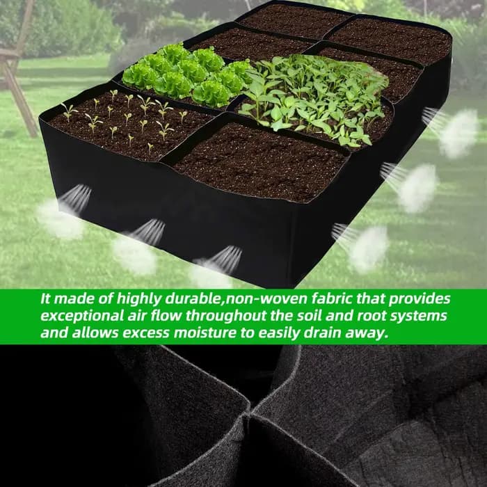 Bacs de culture surélevés en tissu pour plantes