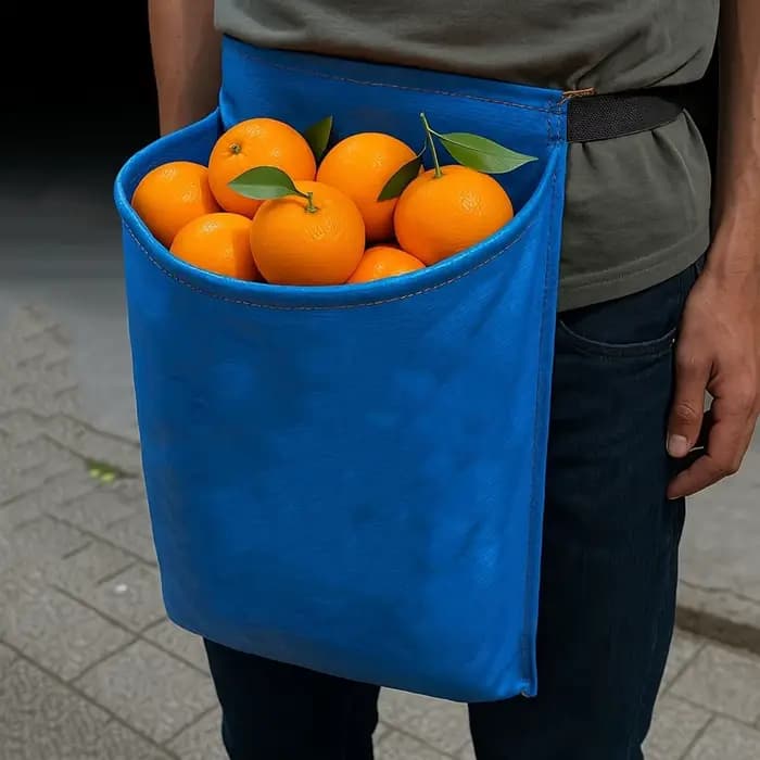 Tablier de cueillette de jardin avec grande poche