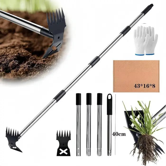 Houe de jardinage ergonomique pour désherber