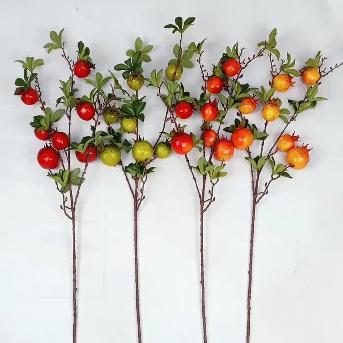 Branche de fruit de grenade artificielle de haute qualité